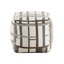 Pouf carré multicolore