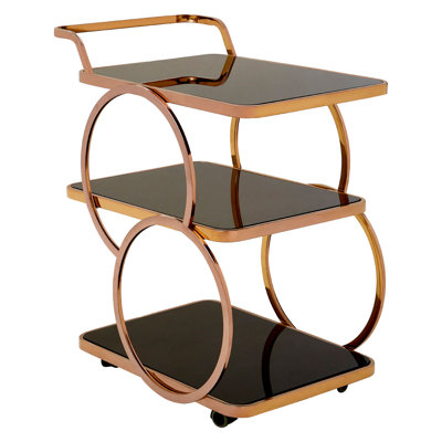 Geismar Stainless Steel Bar Cart