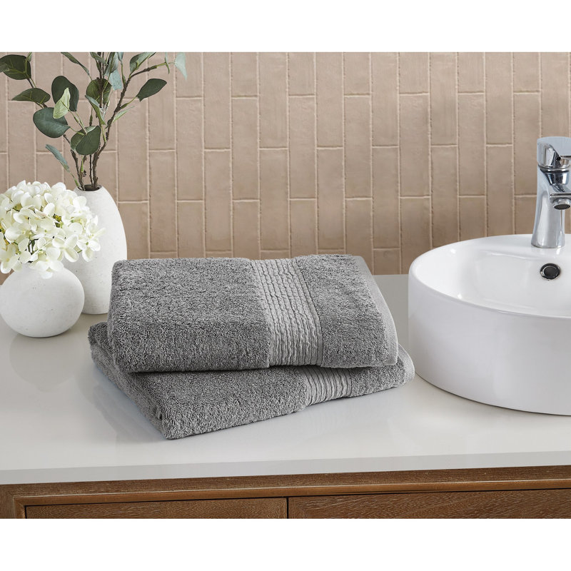 Cannon Cotton/TENCEL Towel Sets, 2, Gray