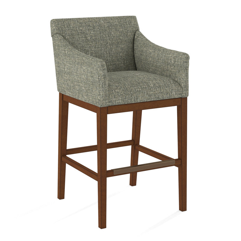 Upholstered Stool, 61558-61, English Saddle