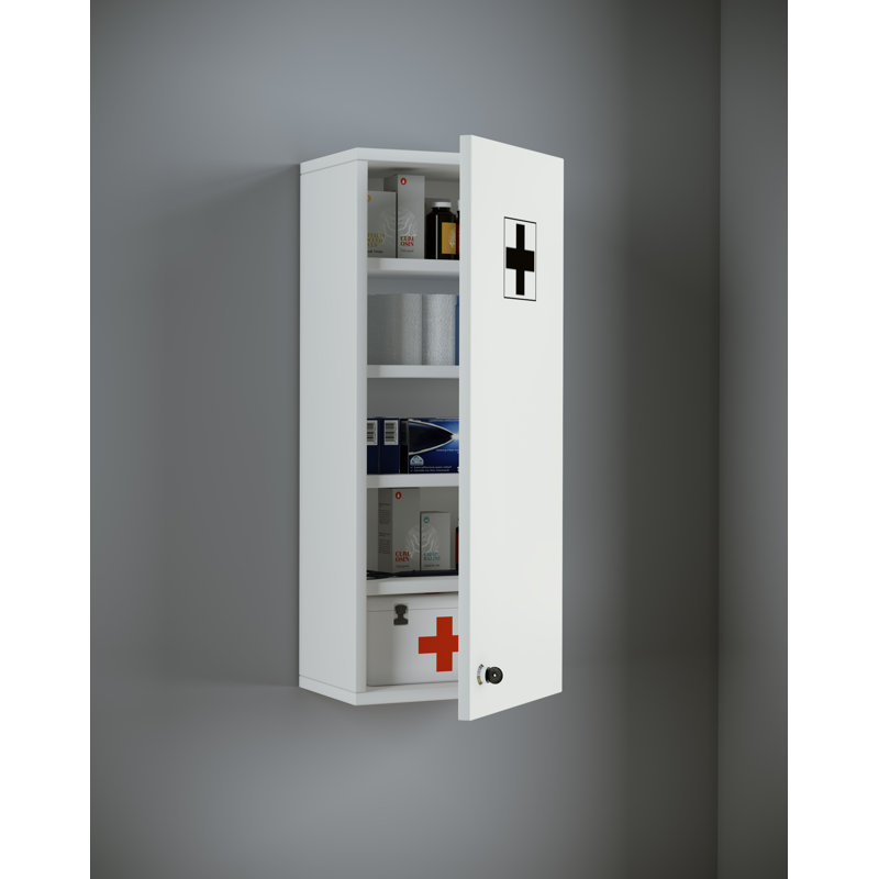 Quispe 29mm W 70mm H Wall Mounted Optional Medicine Cabinet Mirror