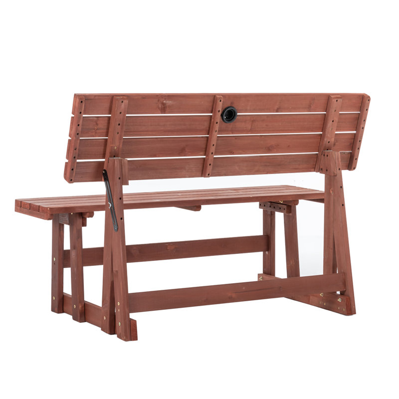 Table de pique-nique convertible 2-en-1