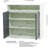 Marcy 2-Door Shoe Storage Cabinet with Open Shelf