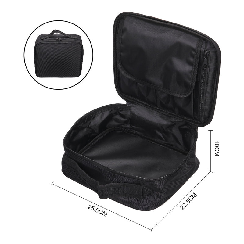 Brentten Fabric 1 Makeup Organizer, Black