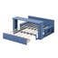 Extendable Daybed With Removable Desk & Hydraulic Side Table, 4-In-1 Multifunctional Sofa Be-1351260420-1351260423