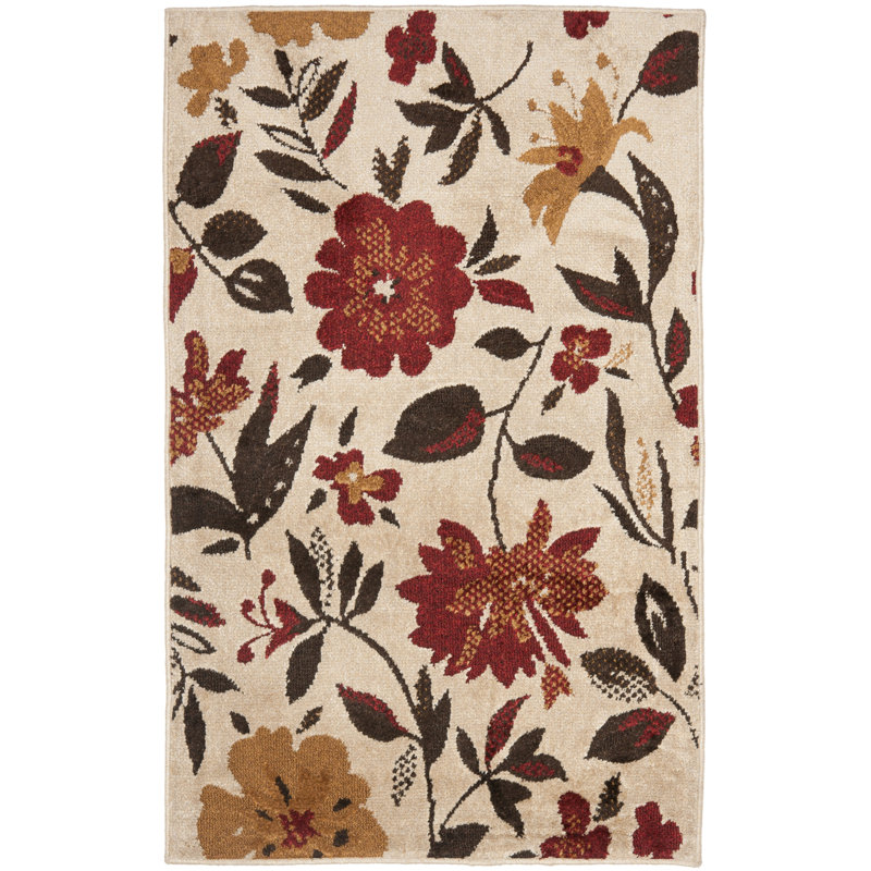 Cohe Kashmir Performance Floral Rug, Rectangle 8' x 10'