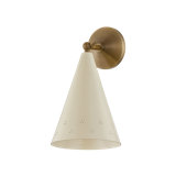 Pawley Wall Sconce in Historic Bronze and Soft Sand by Cortney Bishop
