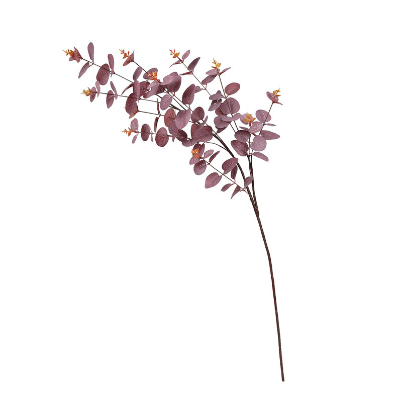 36'' Faux Eucalyptus Branch, Burgundy