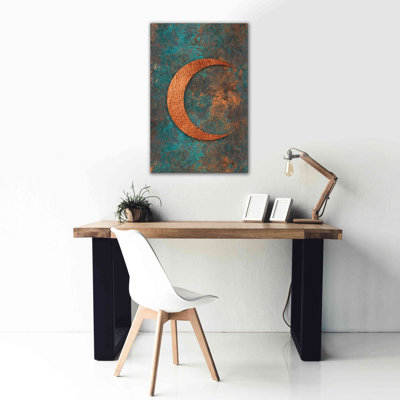 «Moon Symbiosis Of Rust And Copper» par Andrea Haase, art mural sur toile giclée