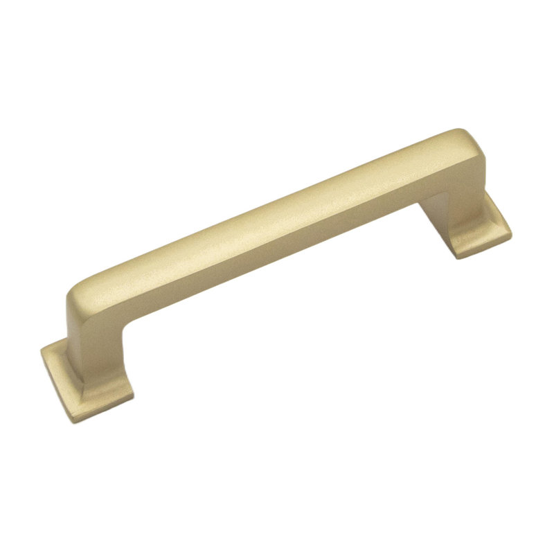 Poignée de porte Avery Collection - Entraxe de 7,6 cm (3 po) - Laiton brossé - Quincaillerie de style transitionnel pour tiroirs et armoires (ensemble de 10)