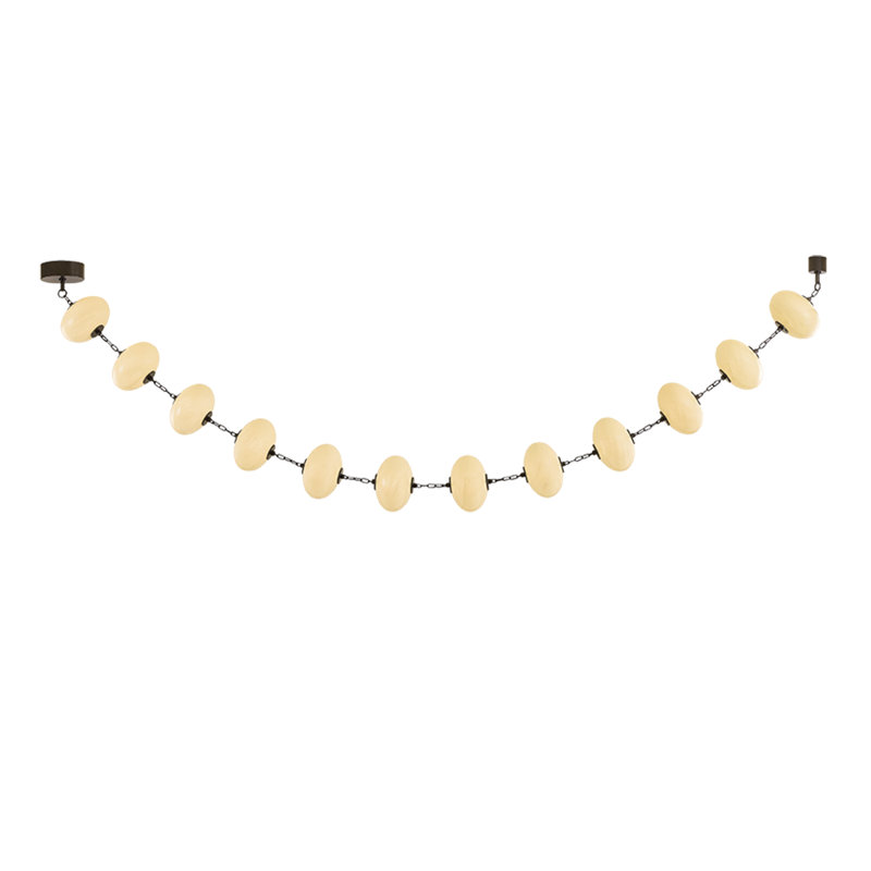 Nephele 10" Cloud Glass Dimmable Integrated LED Chandelier, 2875 lm, 58.75" H x 10" W x 10" D, 16 Lights