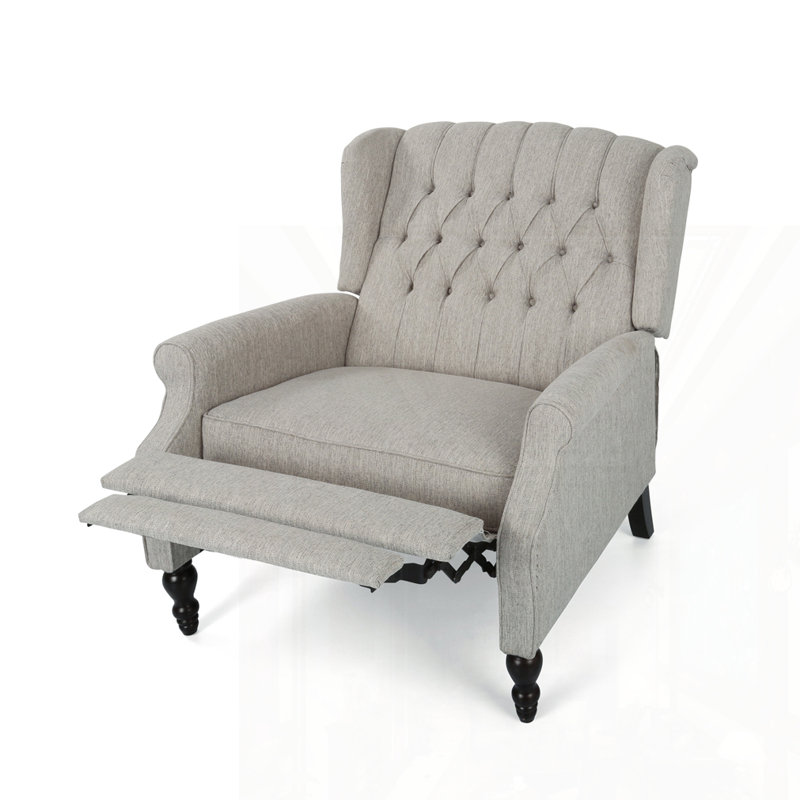 Fauteuil en tissu, Gris clair