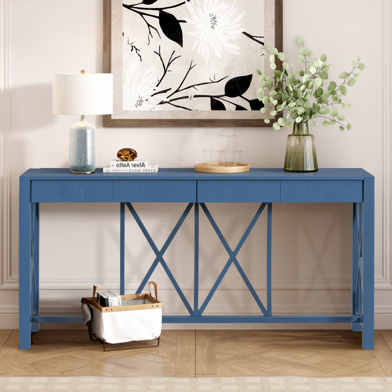 Huckins 60" Console Table, Navy