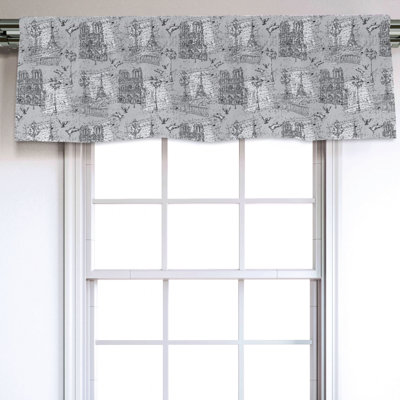 Sateen Ruffled Window Valance