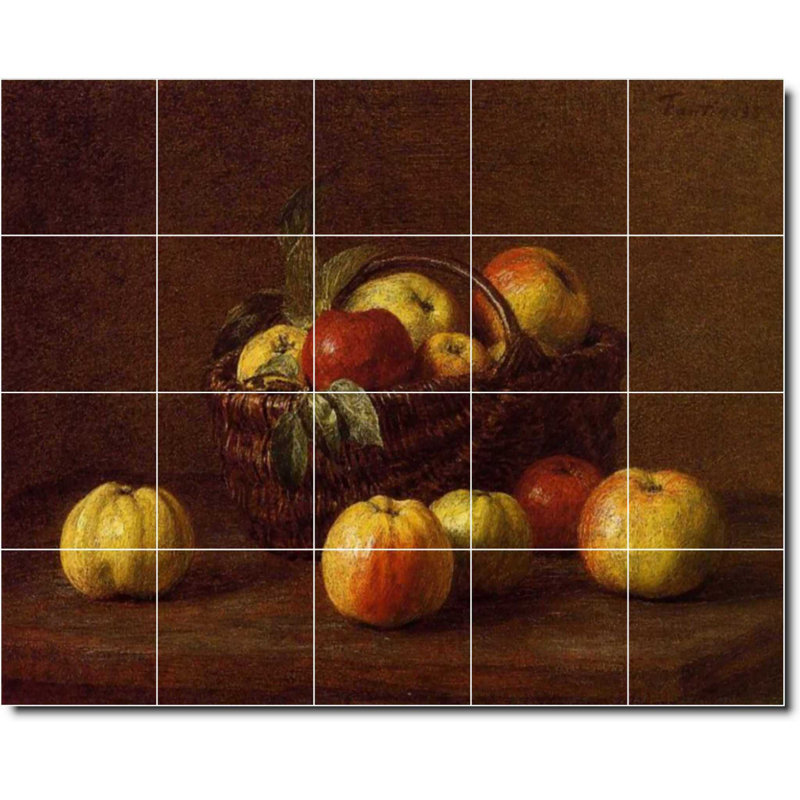Carreau de peinture murale 40 po x 32 po 8 po x 8 po, Fruit, légume 03072