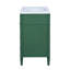 Meuble-lavabo de 30 po avec lavabo supérieur, meuble-lavabo moderne avec 2 tiroirs et tiroir escamotable, meuble-lavabo simple