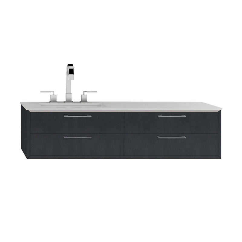 Gemelli 47.75'' W Single Bathroom Vanity Base, Ash Gray
