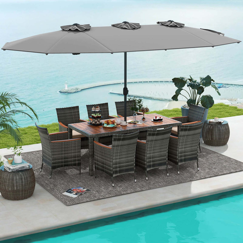 double patio chair with umbrella Folding Camping W/Umbrella Fold Up Table Beverage Holder Carrying Bag Cooler for Pool Park Outdoor Beach, Picnic, Portable (Pineapple) : Sports & Outdoors The height adjustable umbrella Patio Double Camping Chair With