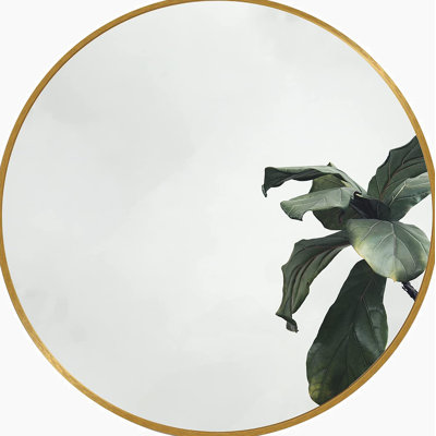 16 Inch Metal Round Bathroom Mirror