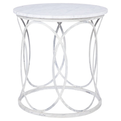 New Orleans Marble Drum End Table