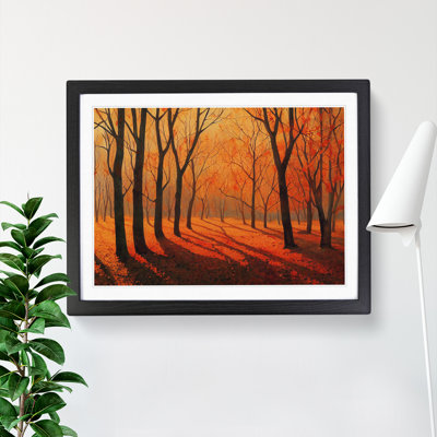 Electrifying Autumn Forest 1 Piece Single Picture Frame Painting