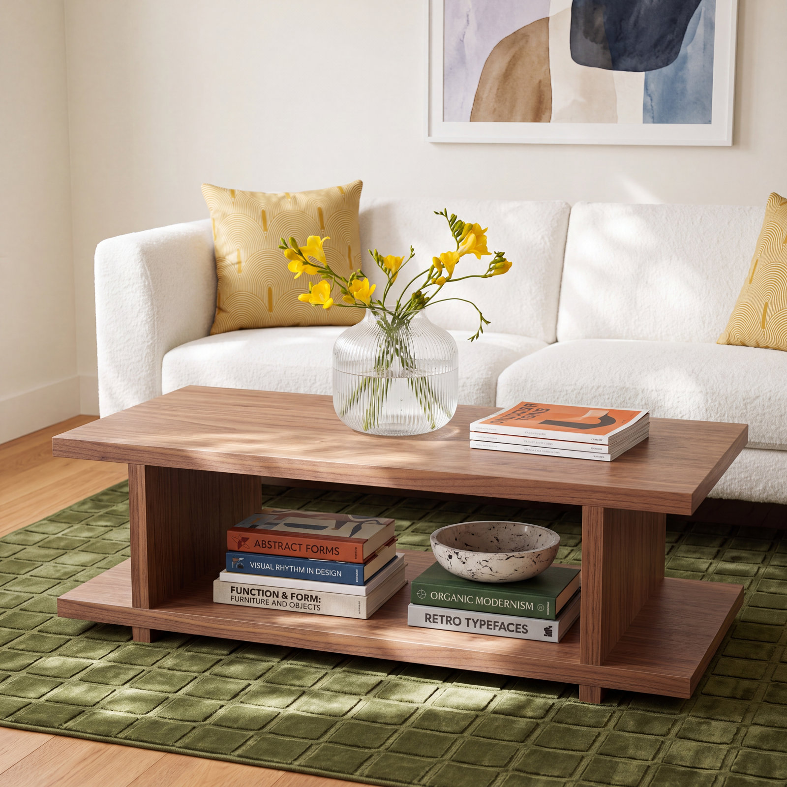 Annora 54" Walnut Coffee Table
