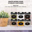 Plastic 3 Piece Storage Jar Set