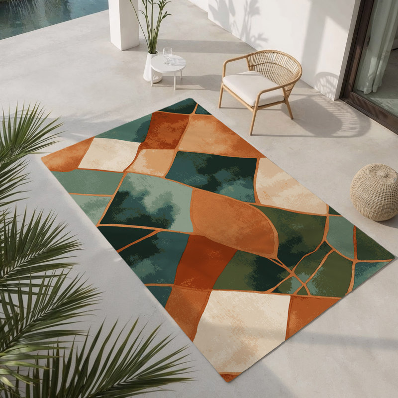 Tapis intérieur / extérieur Olive Overture, Rectangle 1 pi 6 po x 2 pi 6 po