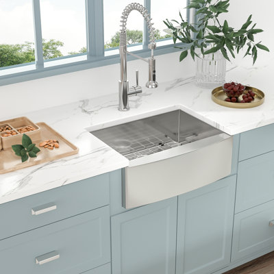 Farmhouse/Apron Kitchen Sink with Accessories