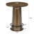 31.5-inch Bar Table With Metal Ring Footrest，round Dining Table