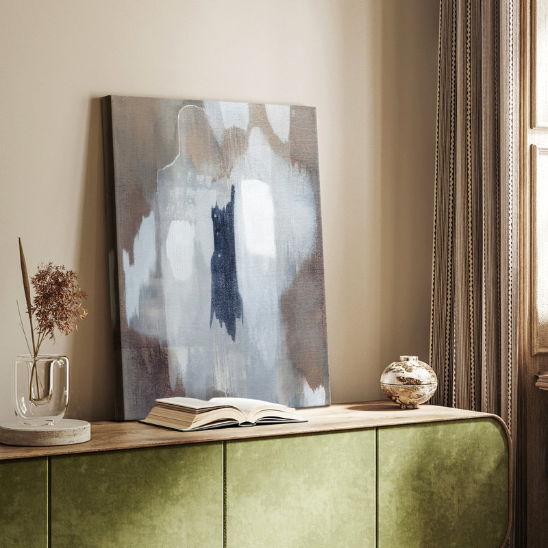 Neige et minéraux I - galerie Cavas, H 18 po x l 12 po