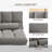 Convertible Floor Sofa Chair, Folding Couch Bed