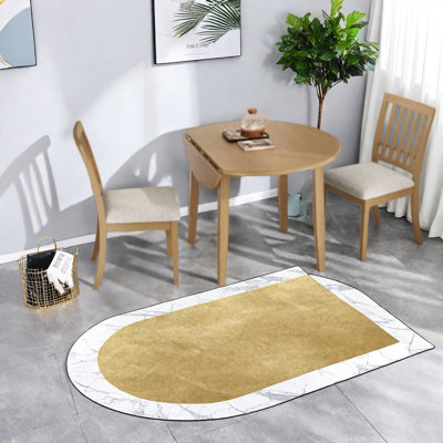 Ensemble de table et de chaises rondes gain de place (table et chaises incluses), extensible, en MDF, pour petite cuisine moderne