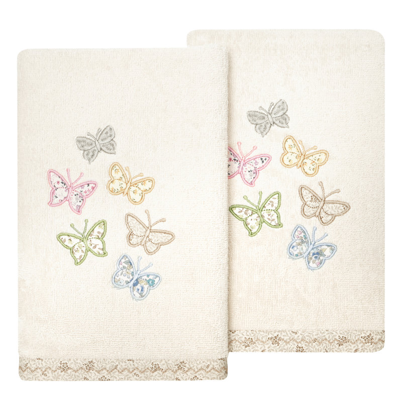 100% Turkish Cotton Towel Set, Beige, 2 Piece Hand Towel