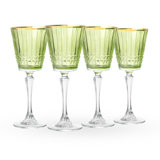 Cristine Gold Rim White Wine Glass, Set Of 4