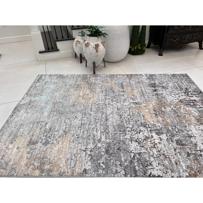 Tapis rectangulaire Donia avec envers antidérapant, Rectangle 5 pi 4 po x 7 pi 8 po