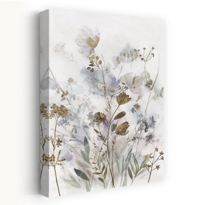Délicat feuillage II délicat, art floral éthéré naturel, H 36 po x l 24 po