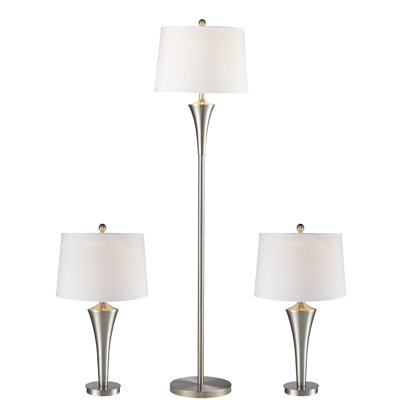 Ensemble 3 pièces de plancher et lampe de table Brigit