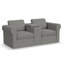 Canapé modulaire 2 places Lockheart 76,5 po avec accoudoirs arrondis avec console de rangement-126757836