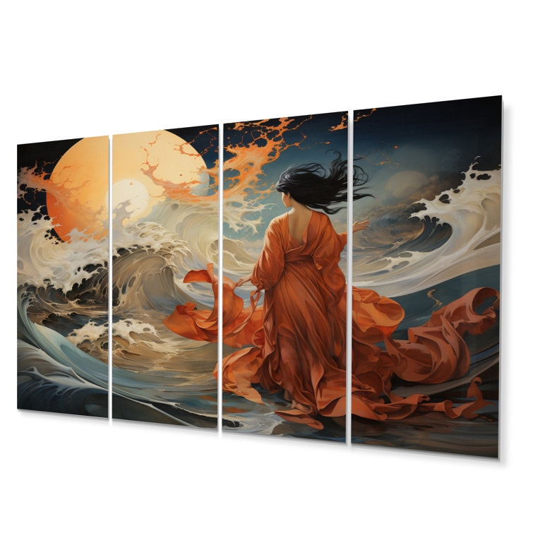 DesignArt Asian Art Whispering Winds 4 Pieces - Wayfair Canada