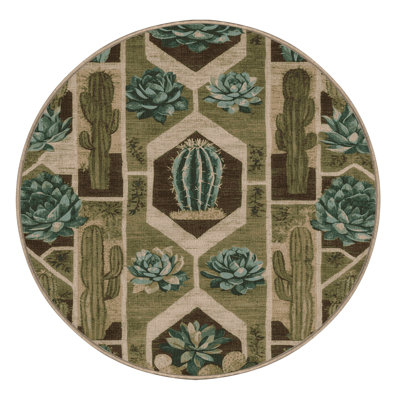 Machine Washable Nature Brown Area Rug