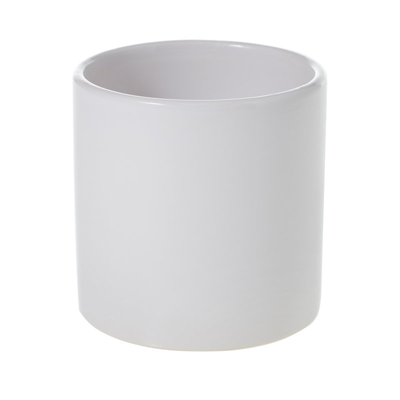 Jardinières en pot, Blanc, H 4,25 po x l 4,25 po x P 4,25 po