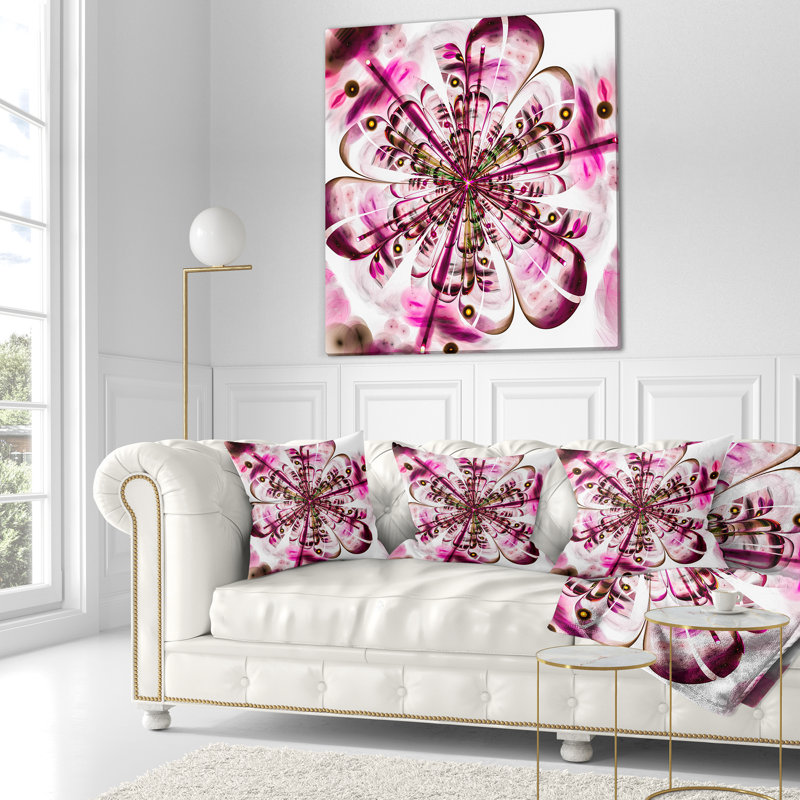 Coussin de fleurs numériques perfect, 16 po x 1 po, Coussin décoratif