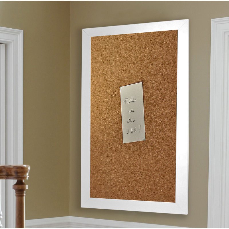 Babillard mural Linlin, H 3 pi 6 po x l 1 pi 6 po, White