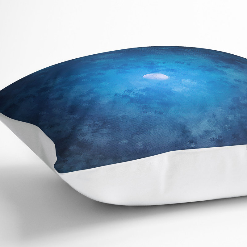 Half Moon Cushion with Filling, White, 55cm H x 55cm W x 20cm D