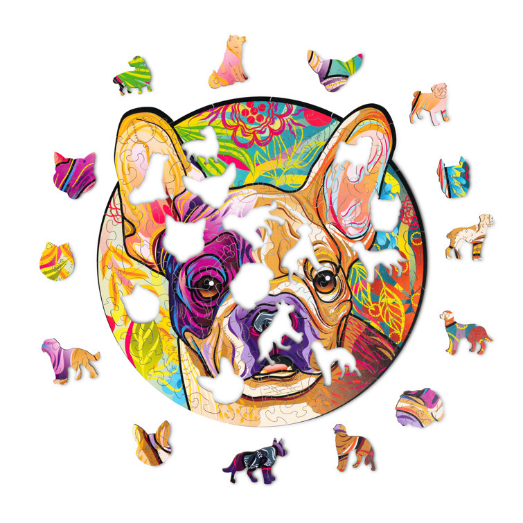 1000 Pieces Wooden Jigsaw Puzzles Funny Dogs Puzzles For Adults Every Piece  Is Unique Dog Reading The Newspaper On Toilet Family Puzzle Game Gift Toys  - Toys & Games - Temu