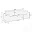 Canapé compact en molleton avec quatre coussins décoratifs, parfait pour un appartement confortable et peu encombrant-1156081689