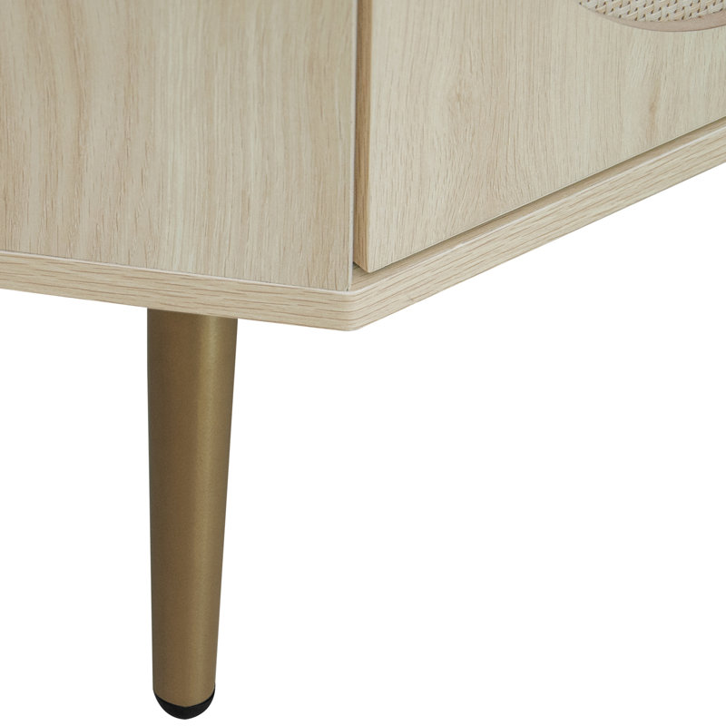 Armoire de coin sur pied en lin