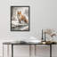 Winter Fox Landscape Framed Wall Art Prints - Fox in snowy forest, for living room-125212008-125212010