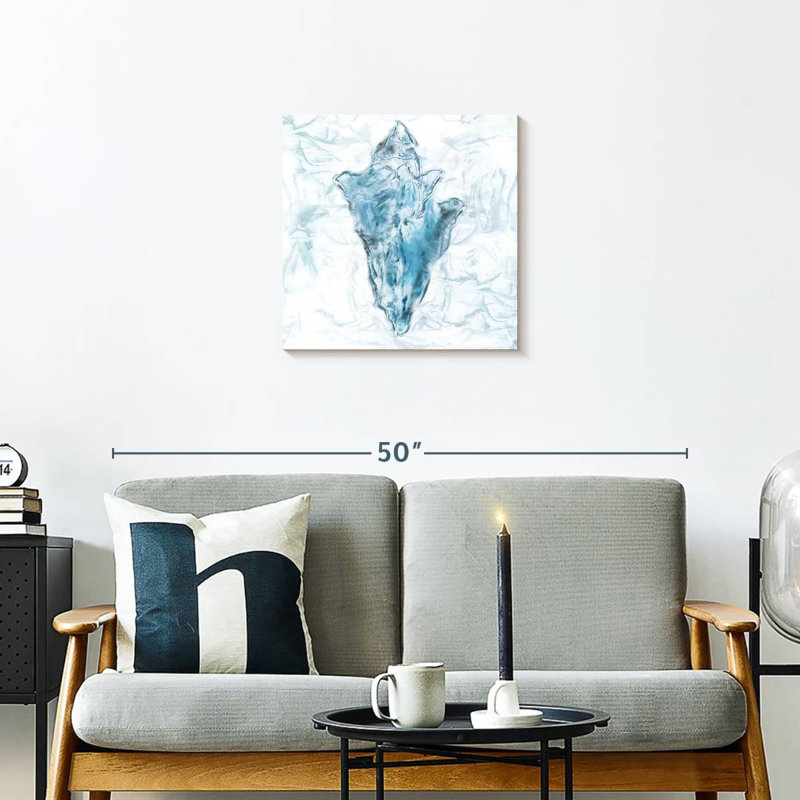 Aletra Blue Marble Coast Shell, 20" H x 20" W